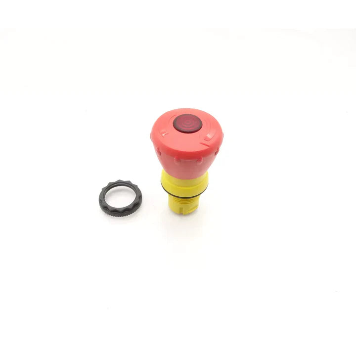 Allen-Bradley 800FP-LMT44 selector switch, 22 mm, 3-position maintained, black knob, metal front bezel, IP66/IP69K