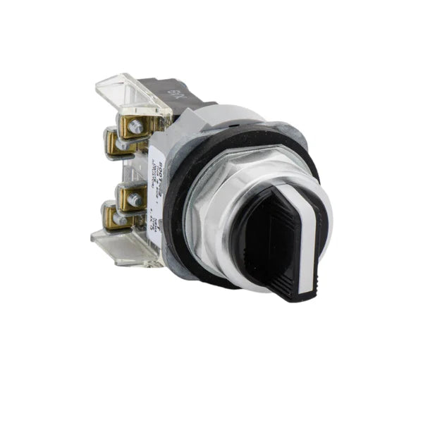Allen-Bradley 800T-H2A 2-position maintained selector switch, 30 mm, heavy-duty, NEMA 4/13 rated.
