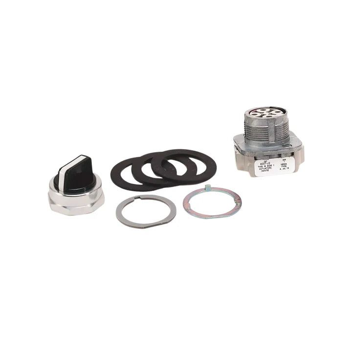 Allen-Bradley 800T-J91B 2-position keyed selector switch, 30mm, maintained, black knob, NEMA 1/4/12