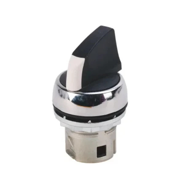 Allen-Bradley 800FM-SM22 selector switch, 2-position maintained, 22.5 mm metal, black knob