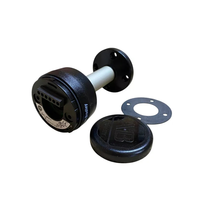 Allen-Bradley 855T-BPM10C stack light base with 10cm pole, black housing, cap included, IP66