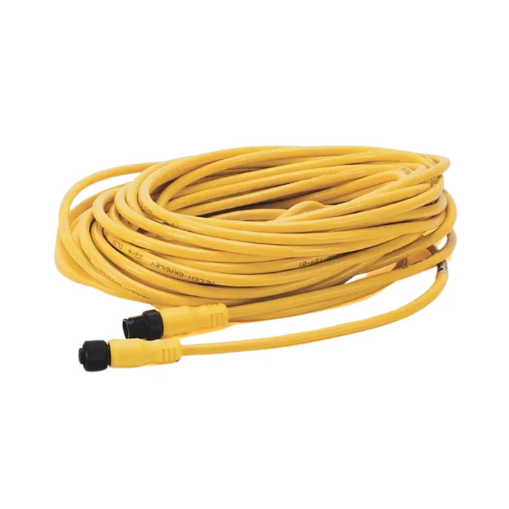 Allen-Bradley 889D-F4ACDM-10 patchcord, 10 ft, 4-pin M12 female to right-angle male, PVC jacket, IP67