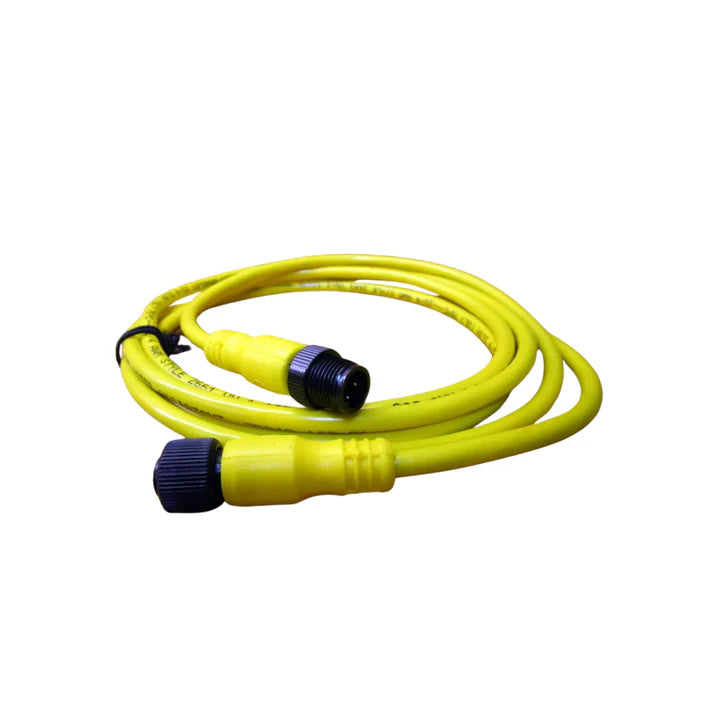 Allen-Bradley 889D-F4ACDM-2 sensor cable, 2m, 4-pin, straight female to right-angle male, double-ended, IP67