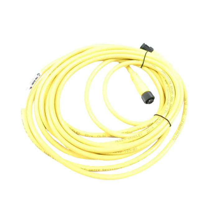 Allen-Bradley 889D-F4ACDM-5 M12 cordset, 4-pin female straight, 5m PVC cable, single-ended, IP67