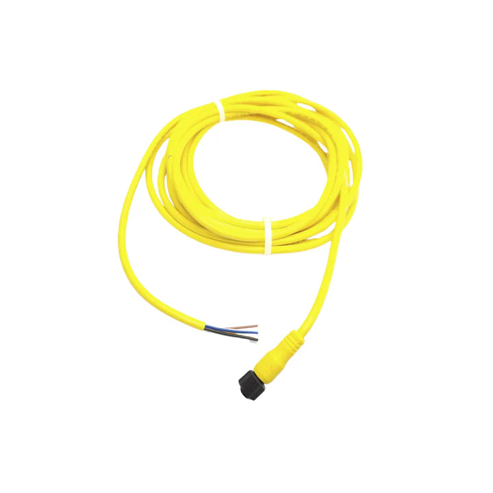 Allen-Bradley 889D-F5AC-5 M12 5-pin female straight cordset, 5 m PVC cable, single-ended