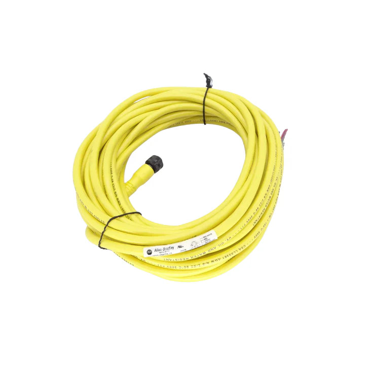Allen-Bradley 889R-F6ECA-10 6-pin M12 female patchcord cable, 10 ft, PVC, IP67, open lead end