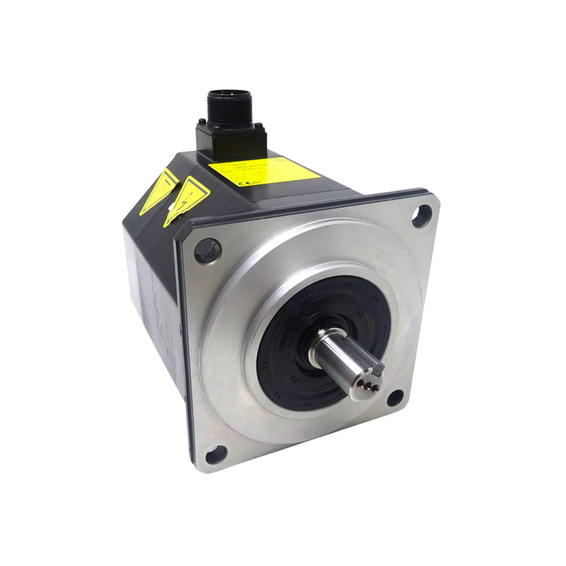 FANUC A06B-0034-B075#0008 AC servo motor with encoder for CNC automation systems.