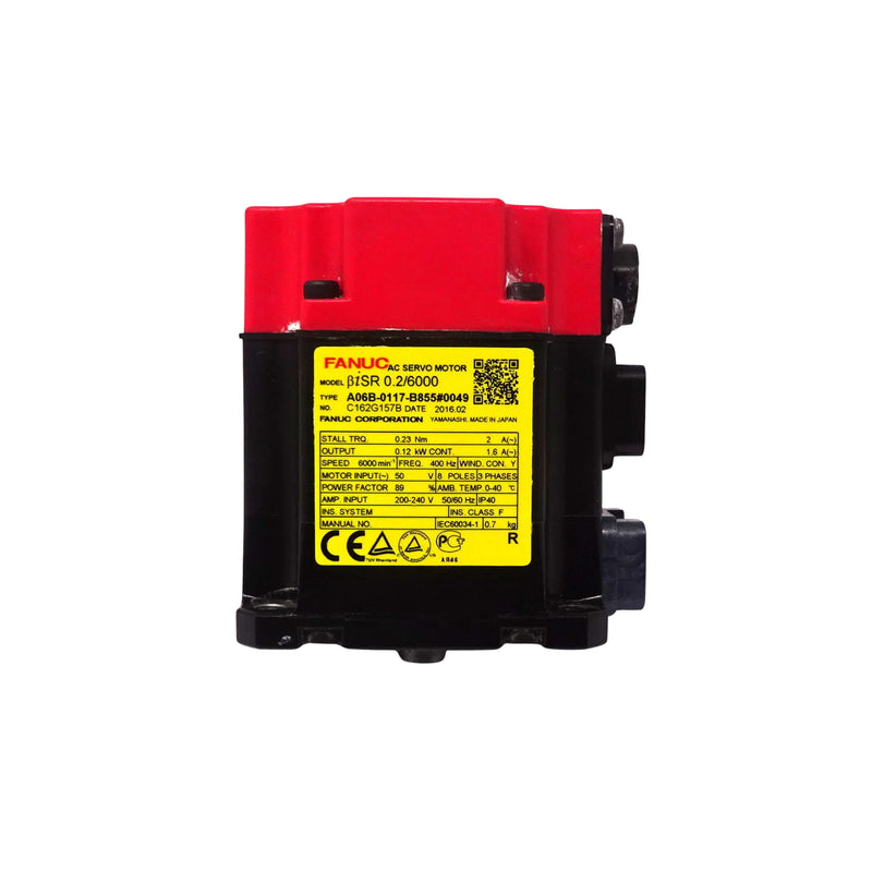 FANUC A06B-0117-B855#0049 AC servo motor for CNC machines and automation