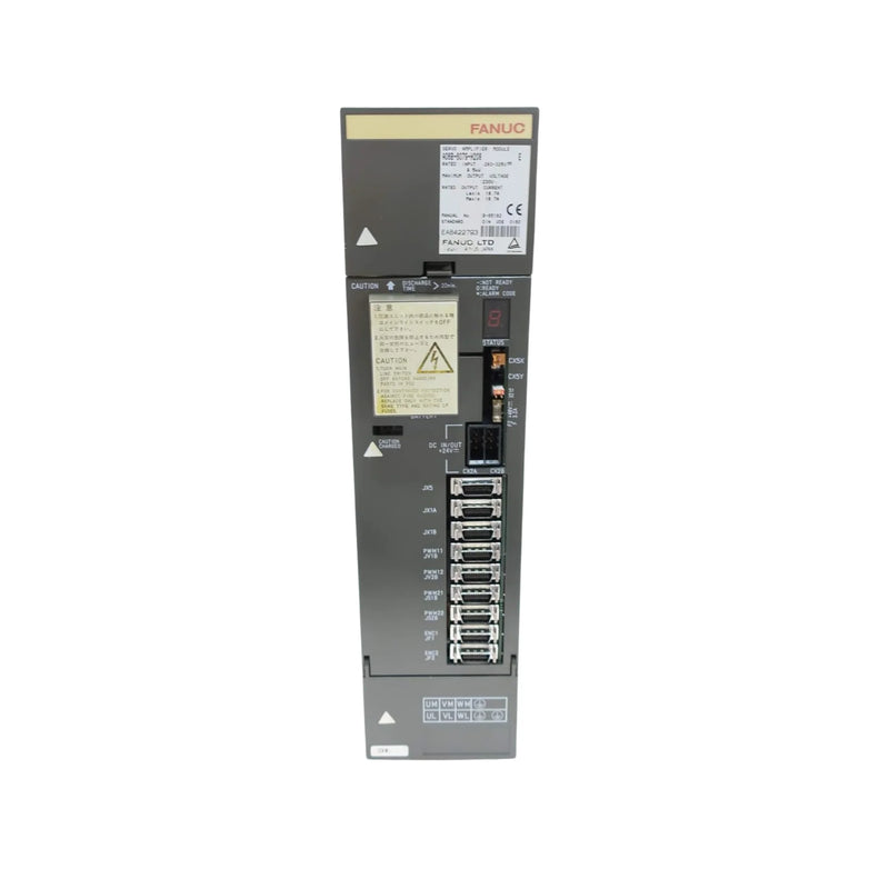 Fanuc A06B-6079-H208 dual-axis servo amplifier, Alpha series SVM2-80/80, 11 kW, 28 A per axis

