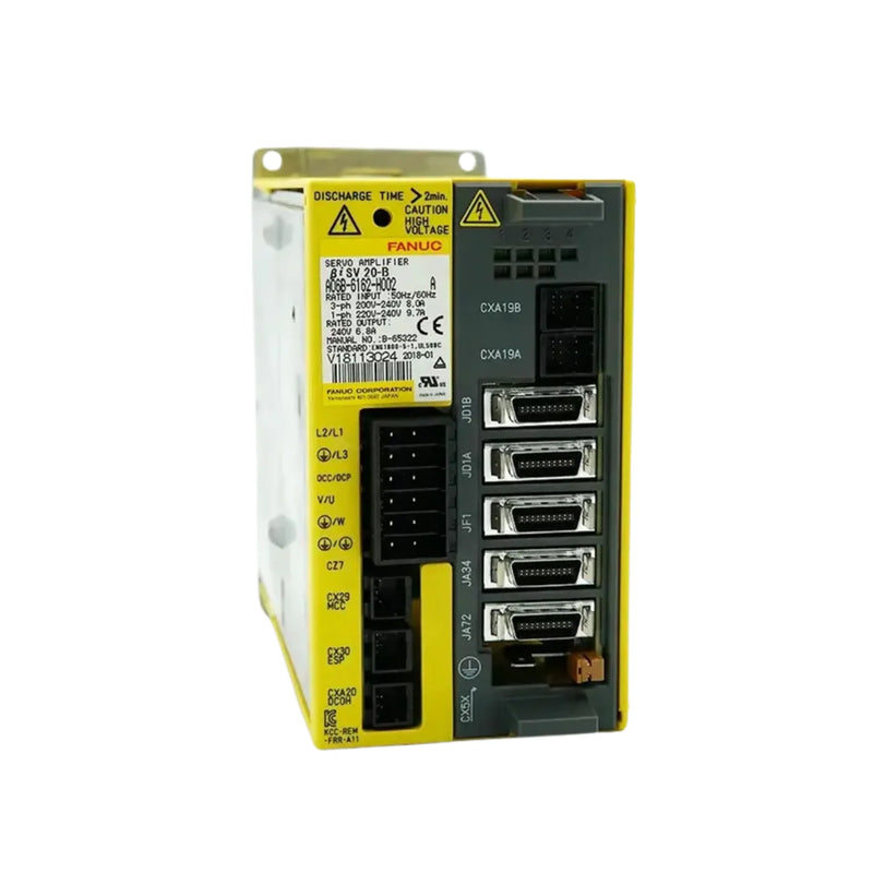 FANUC A06B-6160-H002 SVPM-2i dual-axis servo amplifier module for Alpha i CNC systems with compact design.