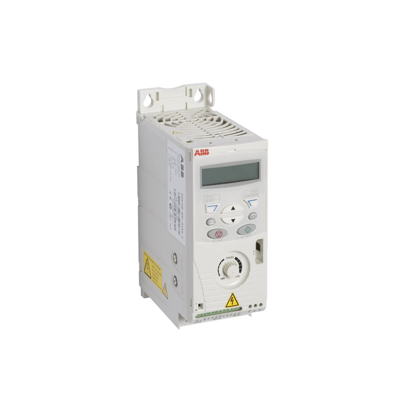 ABB ACS150-03E-02A4-4 AC drive, 0.75 kW, 400 V, 3-phase input VFD.