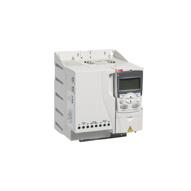 ABB ACS310-03E-17A2-4 AC drive, 7.5 kW, 400 V, IP20, for pump and fan control systems.