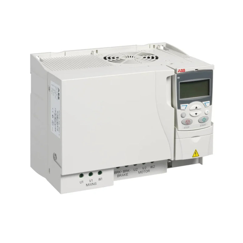 ABB ACS310-03E-41A8-4 18.5 kW variable frequency drive, IP20, for HVAC pumps, fans, and energy-efficient motor control.