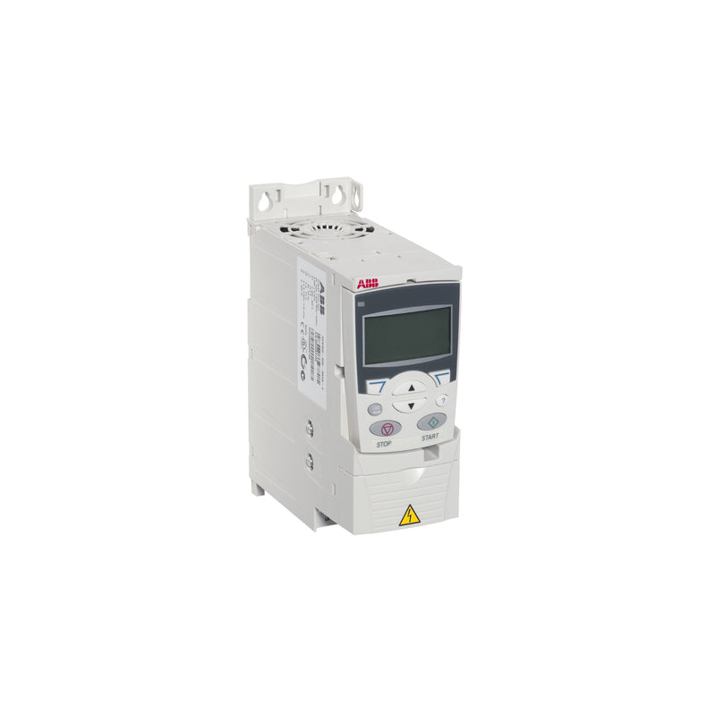 ABB ACS355-03E-03A3-4 AC drive, 1.5 kW, 3.3 A, 400 V for compact machinery control.