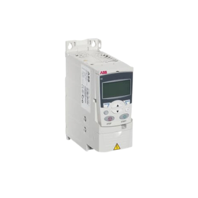 ABB ACS355-03U-02A4-4 AC drive, 0.75 kW, 1 HP, 3-phase, IP20, with vector control, brake chopper, and EMC filter for automation systems.