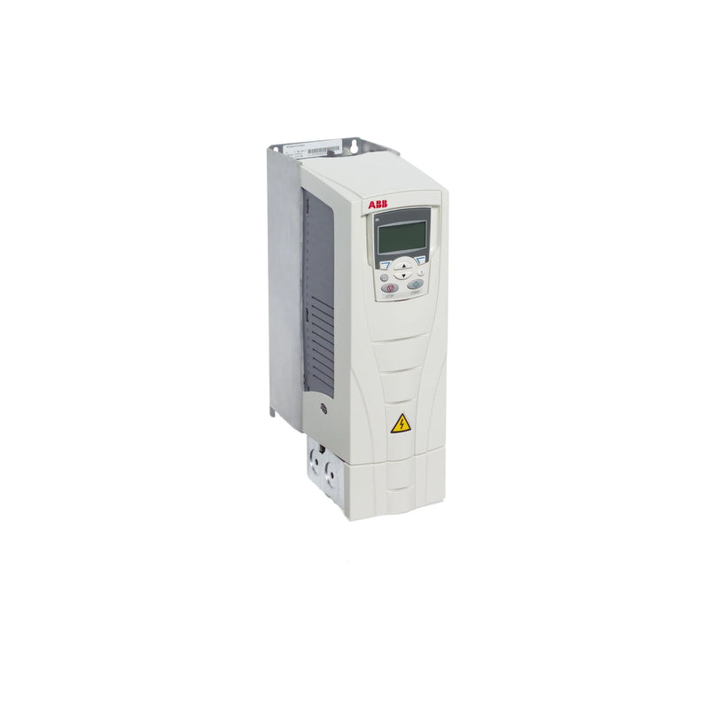 ABB ACS550-01-04A1-4 AC drive, 1.5 HP, 3-phase, 480V, IP21 enclosure, vector control, with integrated EMC filter.