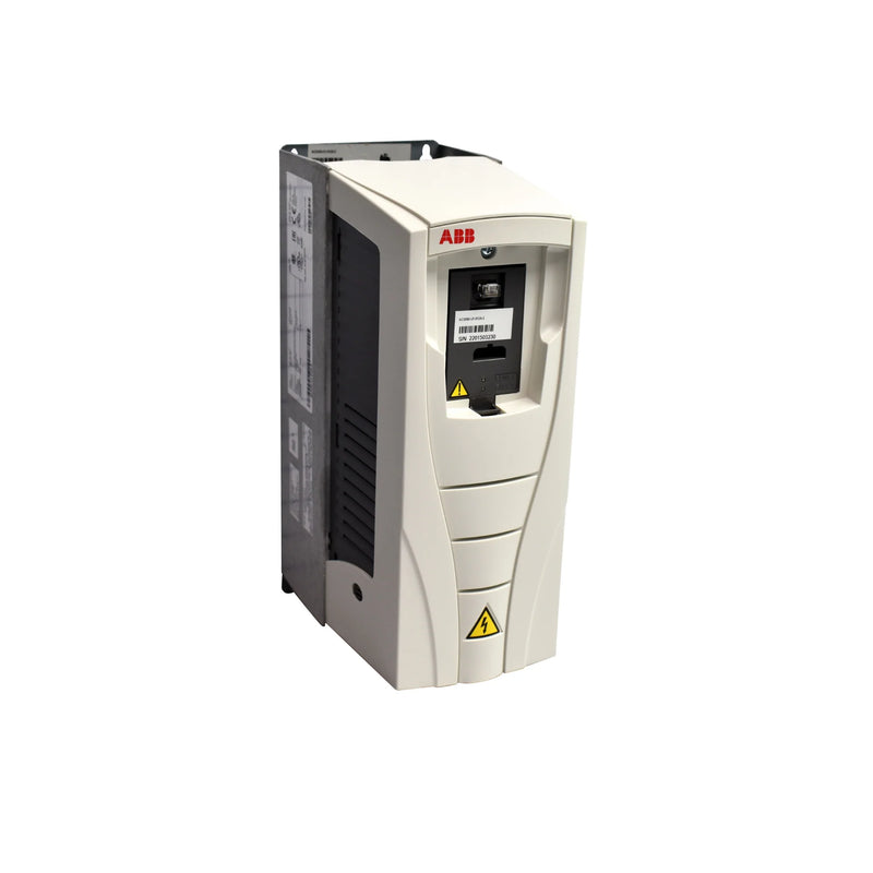 ABB ACS550-U1-097A-4 drive, 50 HP, 3-phase, 480V, IP21 with EMC filter and vector control for pumps, conveyors, and HVAC systems.