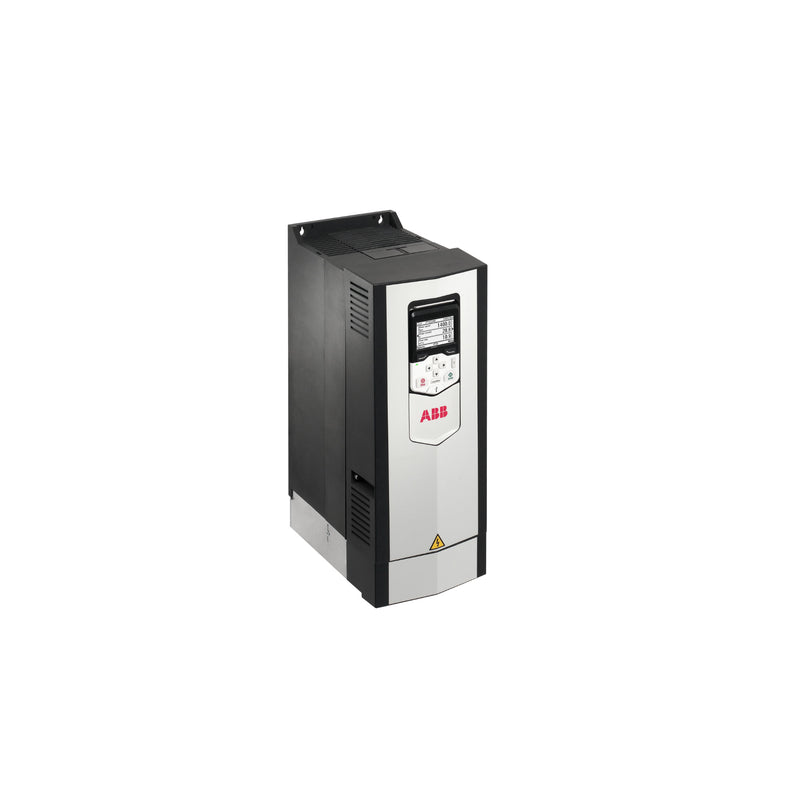 ABB ACS880-01-027A-5 VFD, 15 kW, 480 V, with DTC and built-in EMC filter for industrial use.