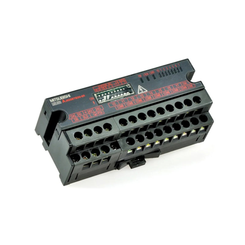 Mitsubishi AJ65SBTB2N-8R relay output, 8-point using EtherNet/IP, part of the iQ‑R series