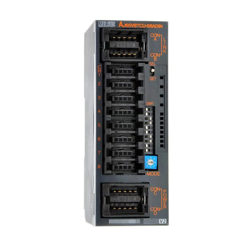 Mitsubishi module AJ65VBTCU-68ADIN, 8 channels, voltage/current input, DIN mounting, CC-Link compatible