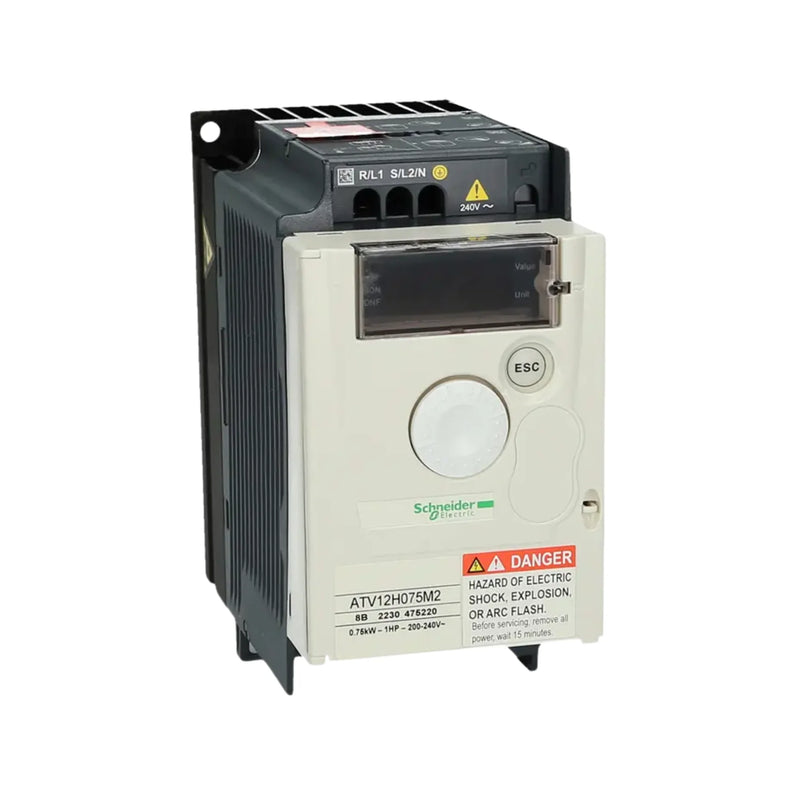 Schneider Electric ATV12H075M2 compact VFD 0.75 kW single-phase input