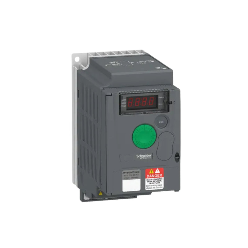 Schneider Electric ATV310HU75N4E 7.5 kW VFD, 380–460 V AC, 3‑phase, IP20, vector control