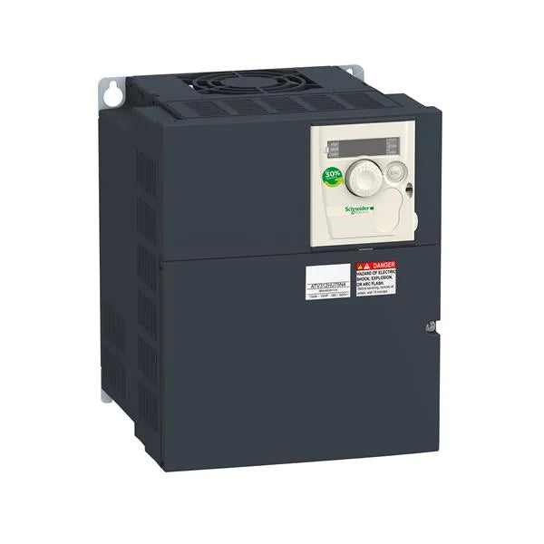 Schneider Electric ATV312HU55N4 VFD, 5.5 kW, 7.5 HP, 480 V, IP20, Altivar 312