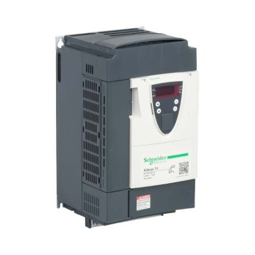 Schneider Electric ATV71HD18N4 Altivar 71 drive, 18.5 kW (25 HP), 380–480V, for industrial motor control with EMC filter and advanced performance.