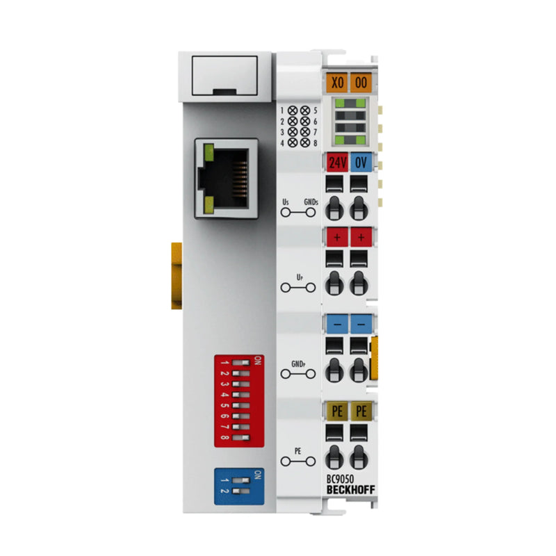 Beckhoff BC9050 Bus Terminal Controller, Ethernet TCP/IP, PLC, supports 64 K-Bus terminals