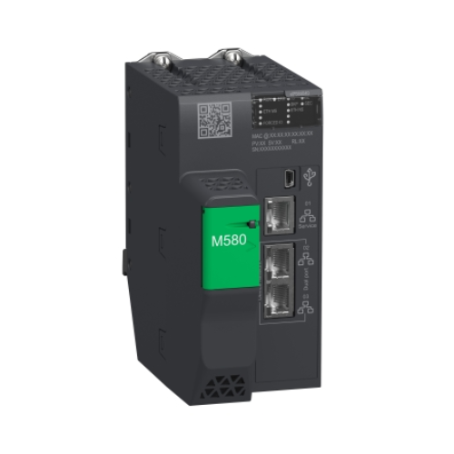 Schneider Electric BMEP584040 managed Ethernet redundancy module, 4 RJ45 ports, Modicon M580, DIN‑rail