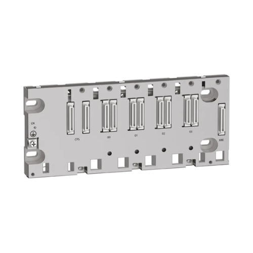 Schneider Electric BMEXBP0400 4‑slot backplane for Modicon M580 modules, DIN‑rail mount, IP20