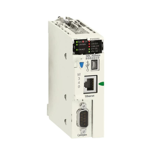 Schneider Electric BMXP3420302 power supply module, 24 V DC in, 2 A out, Modicon M340, DIN rail mount