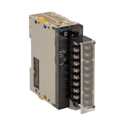 Omron CJ1W-DA041 4-channel analog output module with voltage and current outputs, enhancing CJ series PLCs with precise analog control.