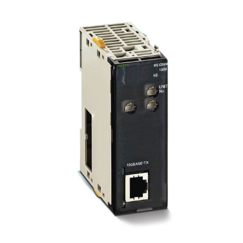 Omron CJ1W-PNT21 PROFINET IO Controller Unit for CJ-Series PLCs, enabling high-speed communication with PROFINET IO devices.
