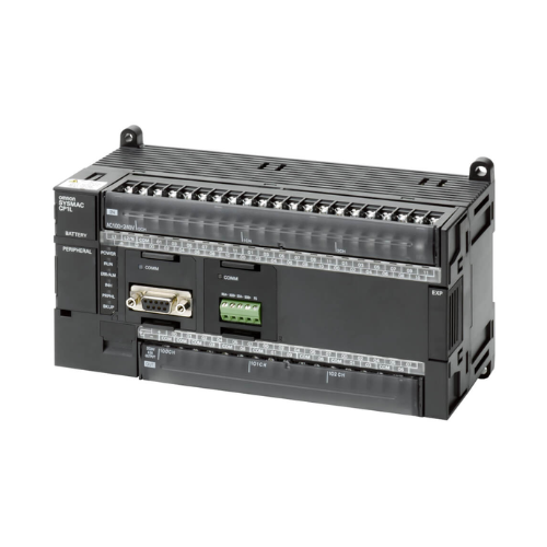 Omron CP1L-M60DT1-D compact PLC with 36 inputs, 24 PNP outputs, 24V DC supply, and 10K steps program capacity for versatile automation applicatio