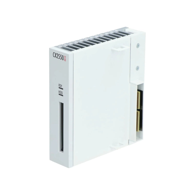 Beckhoff CX2550-0010 embedded PC, Intel Atom 1.6 GHz, fanless, for real-time industrial automation applications.