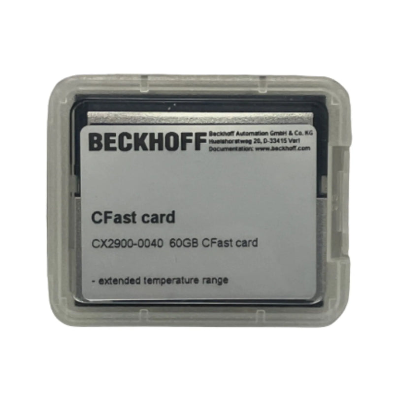 Beckhoff CX2900-0040 CFast card, 60 GB industrial storage for CX embedded PCs