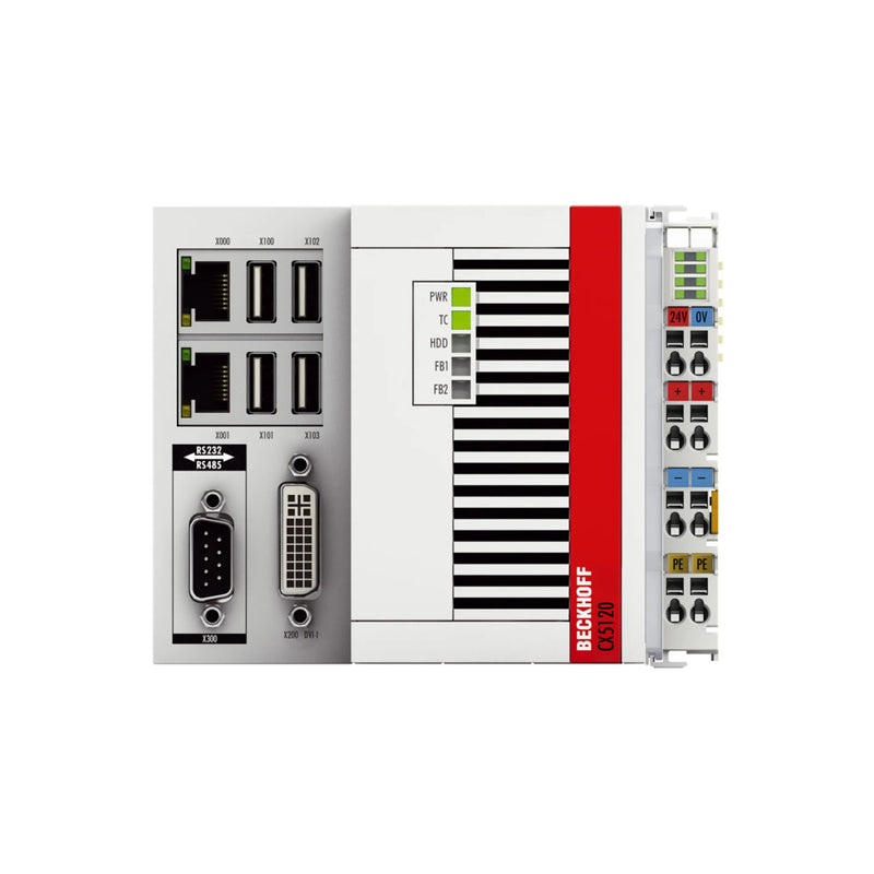 Beckhoff CX5120-0120 Embedded PC, Intel Atom E3815, 1.46 GHz, fanless, DIN rail