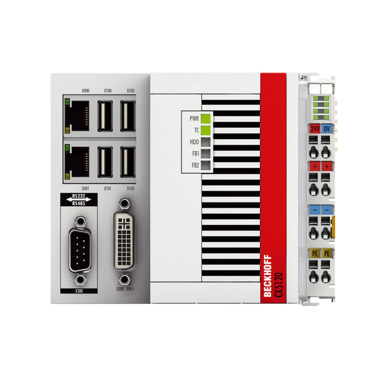 Beckhoff CX5120-0125 embedded PC, Intel Atom E3815 1.46 GHz, EtherCAT controller
