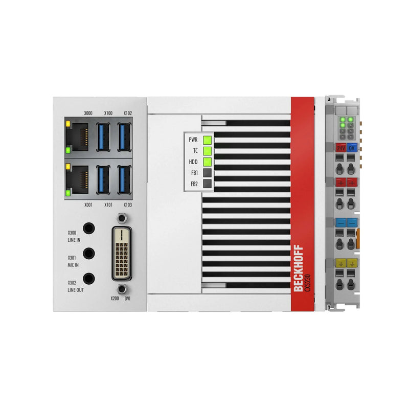 Beckhoff CX5230-0175 Embedded PC, Intel Core i3 1.6 GHz dual-core, fanless DIN rail