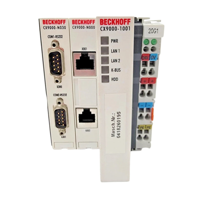 Beckhoff CX9000 Embedded PC, ARM CPU, Ethernet, K-Bus, DIN rail controller