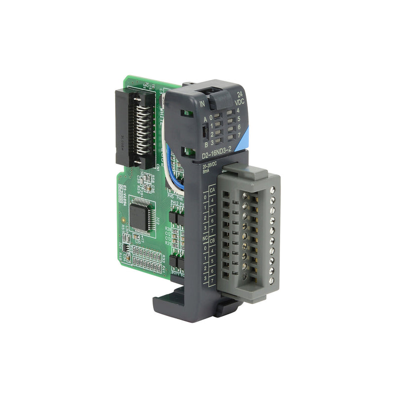 Koyo D2-16ND3-2 DL205 16-point 24 V DC digital input module for industrial automation.