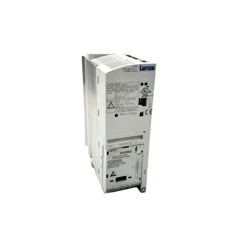 Lenze E82EV551K4C200 frequency inverter, 5.5 kW, 400V three-phase compact vector drive