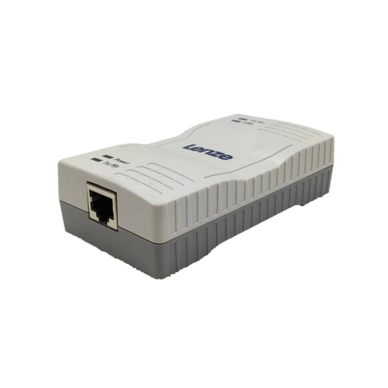 Lenze E94AZCUS USB communication module for 9400 servo drives, enabling PC connection for setup and monitoring