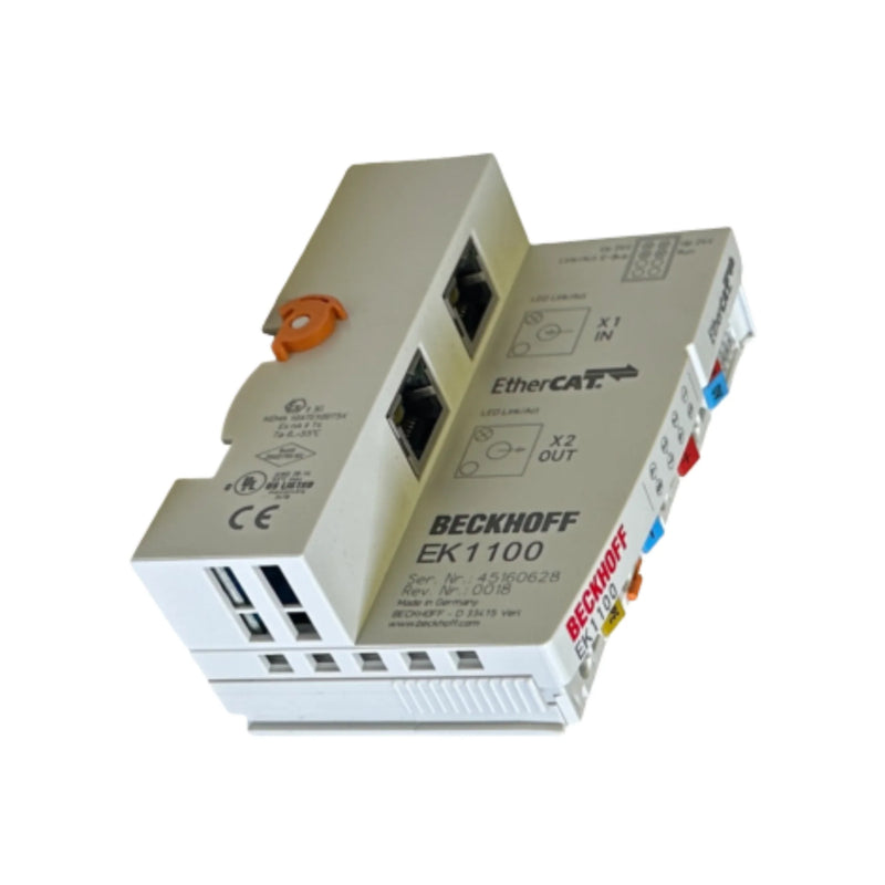 Beckhoff EK1100-0000 EtherCAT coupler, standard, modular I/O, DIN-rail