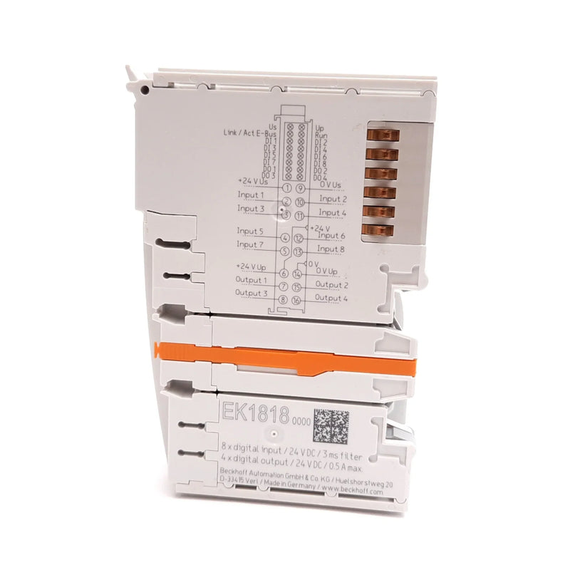 Beckhoff EK1818 EtherCAT coupler, 18-channel digital input, 24 V DC
