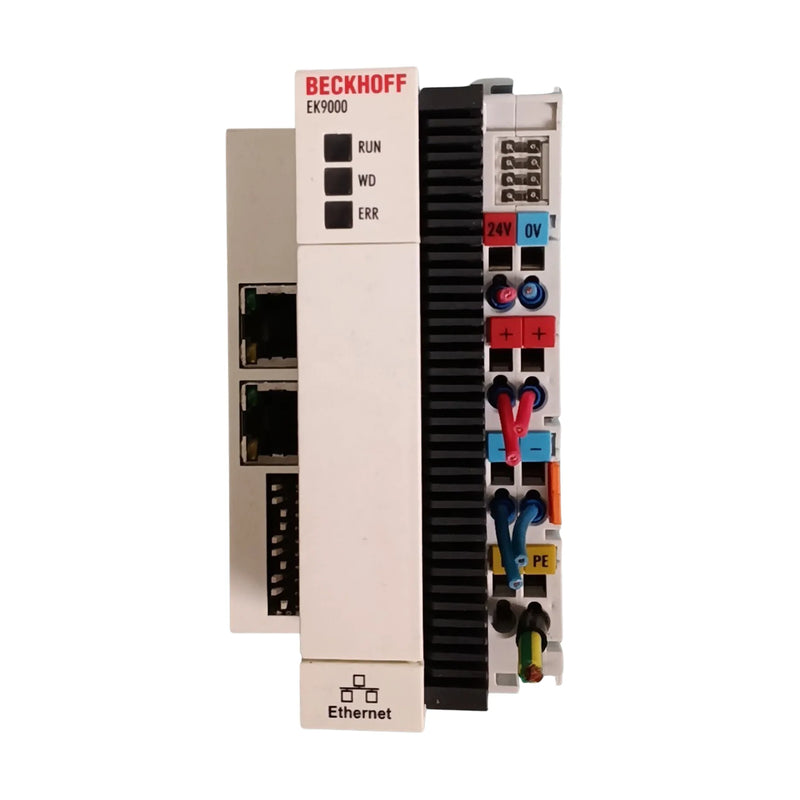 Beckhoff EK9000 EtherCAT coupler, Ethernet TCP/IP, DIN-rail mount