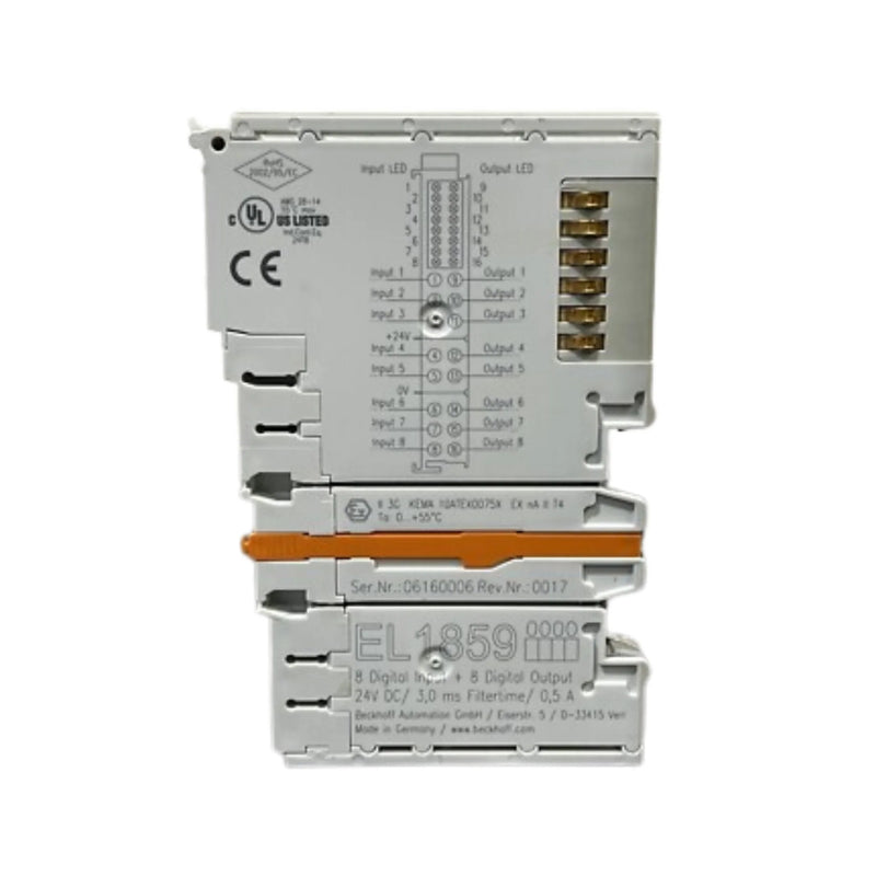 Beckhoff EL1859 universal digital I/O terminal, 16-channel, 24 V DC, EtherCAT