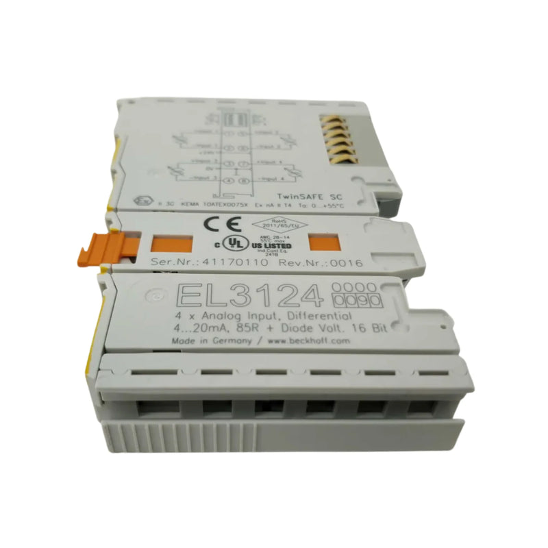 Beckhoff EL3124-0090 RTD input terminal, 4-channel, Pt100/Pt1000, high-precision, EtherCAT