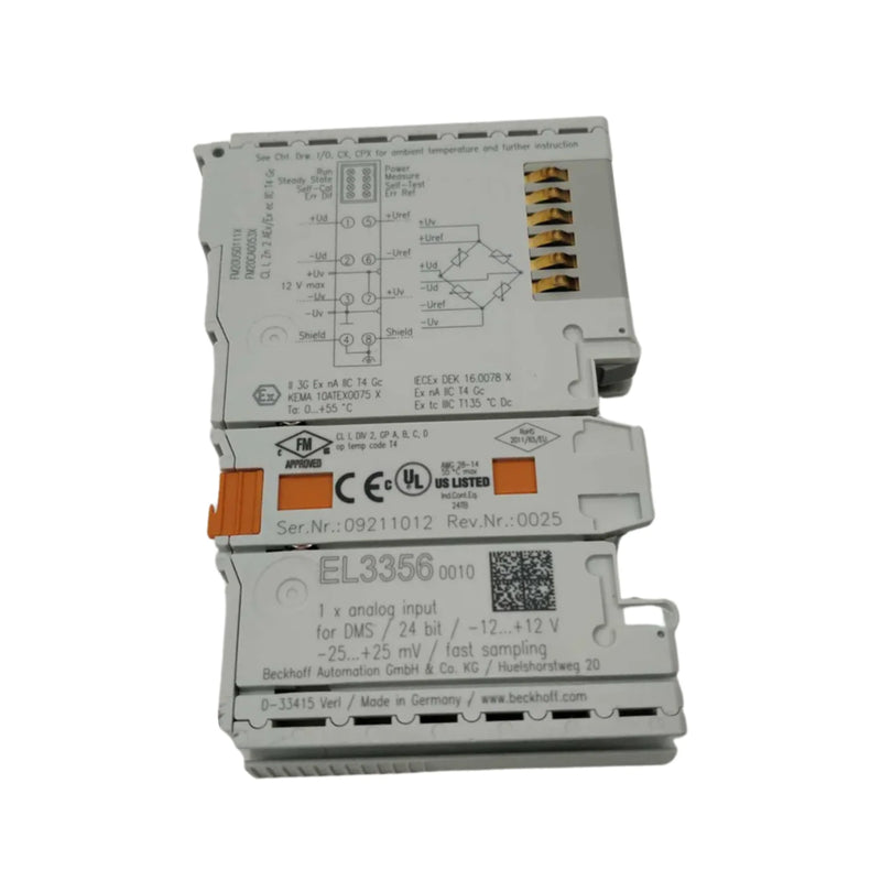 Beckhoff EL3356-0010 analog input terminal, 6-channel thermocouple, EtherCAT I/O